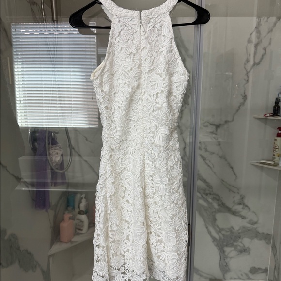 Lulus Love Poem White Lace Mini Dress - Picture 6 of 7